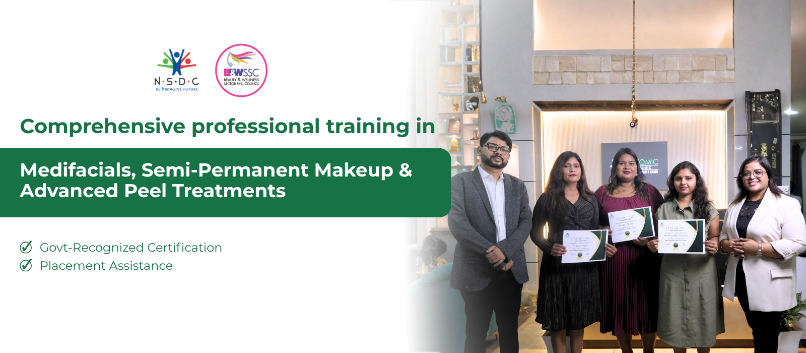 Comprehensive professional training in Medifacials, Semi-Permanent Makeup & Advanced Peel Treatments